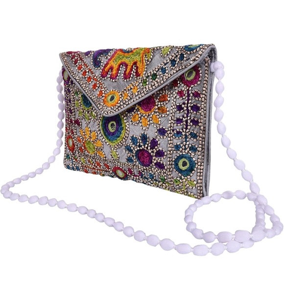 2 for $15 Must bundle/ 
Hand embroidered Mirrored clutch bags for women - Picture 5 of 10